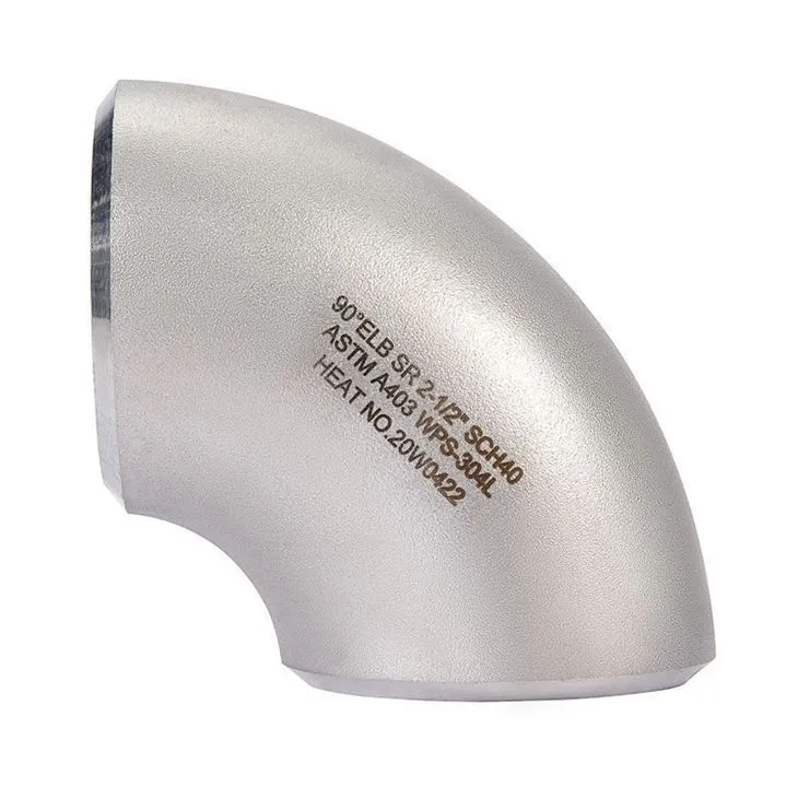 Kolanko zgrzewane doczołowo 304 i kolano bez szwu ze stali nierdzewnej